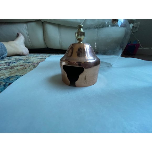 Vintage Copper plated glass carafe - Picture 7 of 8